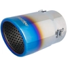 Image de Simoni Racing Uitlaatsierstuk Rond/Schuin RVS/Titanium - Ø76xL128mm - Montage 43->67mm SRTRX21B Simoni Racing