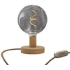 Image de Creative Cables Lampe De Table Posaluce Bumped En Bois Avec Prise Bipolaire-variateur