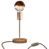 Image de Creative Cables Lampe De Table Alzaluce Half Cup En Métal Avec Prise à 2 Pôles-variateur