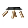 Image de Creative Cables Lampe 4 Ampoules Avec Culot E14 Et Abat-jour Rond Rose-one Xxl
