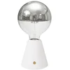Image de Creative Cables Lampe Portable Rechargeable Cabless01 Avec Ampoule Globe Demi-sphère Argent