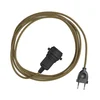 Image de Creative Cables Abat-jour Snake Zig-zag-lampe à Brancher Avec Cordon En Tissu Zigzag Et Prise à Deux Broches 3 M