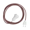 Image de Creative Cables Abat-jour Snake Zig-zag-lampe à Brancher Avec Cordon En Tissu Zigzag Et Prise à Deux Broches 3 M