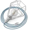 Image de Creative Cables Lampe De Table Serpent-lampe à Brancher Avec Abat-jour Cage Diamant Et Prise 2 Broches