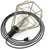 Image de Creative Cables Lampe De Table Serpent-lampe à Brancher Avec Abat-jour Cage En Diamant Et Prise à 2 Broches