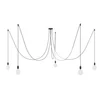 Image de Creative Cables Suspension Luminaire Spider 5 Falls With Light Bulb