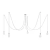 Image de Creative Cables Suspension Luminaire Spider 5 Falls With Light Bulb