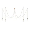 Image de Creative Cables Suspension Luminaire Spider 5 Falls With Light Bulb