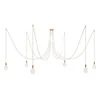 Image de Creative Cables Suspension Luminaire Spider 6 Falls With Light Bulb