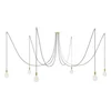 Image de Creative Cables Suspension Luminaire Spider 6 Falls With Light Bulb