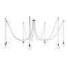 Image de Creative Cables Suspension Luminaire Spider 7 Falls With Light Bulb