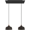 Image de Creative Cables Suspension Luminaire Rectangular Rose-one Xxl Coppa 2 Falls With Bulbs