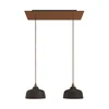 Image de Creative Cables Suspension Luminaire Rectangular Rose-one Xxl Coppa 2 Falls With Bulbs