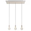 Image de Creative Cables Suspension Luminaire Rose-one Xxl 3 Falls With Light Bulb