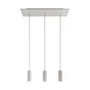 Image de Creative Cables Suspension Luminaire Rectangular Rose-one Xxl Tub E14 3 Falls With Bulbs