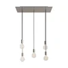 Image de Creative Cables Suspension Luminaire Rectangular Rose-one Xxl 5 Falls With Bulbs