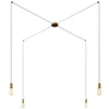 Image de Creative Cables Suspension Luminaire Spider 4 Falls With Light Bulb
