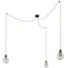 Image de Creative Cables Suspension Luminaire Spider Drop 3 Falls With Bulbs