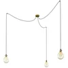 Image de Creative Cables Suspension Luminaire Spider Drop 3 Falls With Bulbs