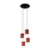 Image de Creative Cables Suspension Luminaire Round Rose-one Xxl Cylinder 4 Falls With Bulbs