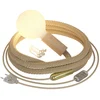 Image de Creative Cables Lampe à Brancher Avec Câble En Jute Tressée Avec Bulb