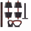 Image de Ksix Kit Haltères+barre+kettlebell 30kg