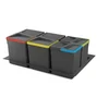 Image de Emuca Ensemble De Contenants Avec Base Recyclable Pour Tiroir De Cuisine