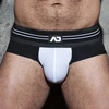 Image de Slip DOUBLE STRIPE Noir-Blanc blanc XS
