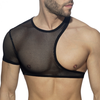 Image de Crop Top Irregular Mesh Noir noir S