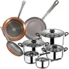 Image de San Ignacio Ensemble De Casseroles Et Poêles 18/22/26 Cm Pk3159 8 Pièces