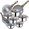 Image de San Ignacio Ensemble De Casseroles Et Poêles Cassel 18/20/24 Cm Pk3843 12 Pièces