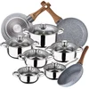 Image de San Ignacio Ensemble De Casseroles Et Poêles Cassel 22/26/28 Cm Pk3844 12 Pièces