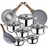 Image de San Ignacio Ensemble De Casseroles Et Poêles Cassel 20/24/28 Cm Pk3847 12 Pièces