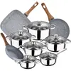 Image de San Ignacio Ensemble De Casseroles Et Poêles Cassel 18/20 Cm Pk3849 12 Pièces