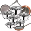 Image de San Ignacio Ensemble De Casseroles Et Poêles Cassel 18/22/26 Cm Pk3879 12 Pièces