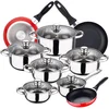 Image de San Ignacio Ensemble De Casseroles Et Poêles Cassel 16/20/24 Cm Pk3887 12 Pièces