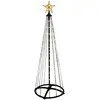Image de Wellhome Sapin De Noël Avec 370 Lumières Led Blanc Chaud 210 Cm