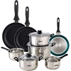 Image de Wellhome Ensemble De Casseroles Et Poêles Pk8174 11 Pièces