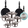 Image de Wellhome Ensemble De Casseroles Et Poêles Pk8184 15 Pièces