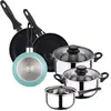 Image de Wellhome Ensemble De Casseroles Et Poêles Pk8196 8 Pièces
