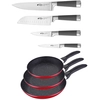 Image de San Ignacio Pk358 Ensemble Casseroles Et Couteaux 16x20x24 Cm 7 Unités
