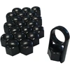 Image de Universele wielmoerkapjes zwart kunststof 19mm WNC04028 Versaco