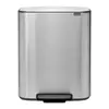 Image de Brabantia Bo Poubelle à Pédale 60 Litres Inox Anti-traces de Doigts
