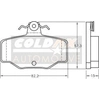 Image de Remblokkenset schijfrem CB210215 Coldax