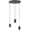Image de Lampen pendel Calex Multicord set zwart 3x E27