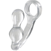Image de Plug + Cockring Power Duo 9 x 4cm - Anneau 40mm Transparent