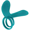 Image de Cockring avec étui vibrant Vibrator Green 10 x 2.8cm