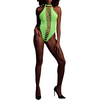 Image de Body échancré ouvert à l'entrejambe avec dos nu Vert Fluo vert XS/XL