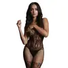 Image de Catsuit met kantoptiek zwart