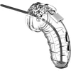 Image de Cage de chasteté Mancage avec Tige urètre 11.5 x 3.5cm Transparente - Tige 20cm - Diamètre 3mm